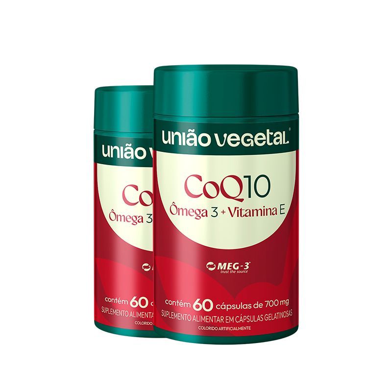 Coq10 + Ômega 3 MEG-3 + Vitamina E | 60 cápsulas
