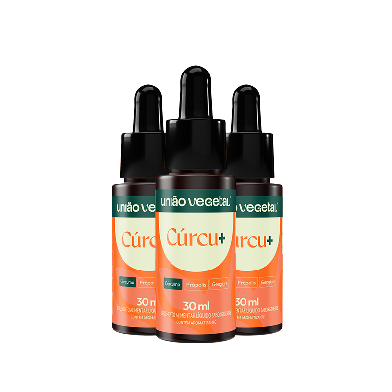 Curcu+ | Cúrcuma, Própolis e Gengibre | 30 mL
