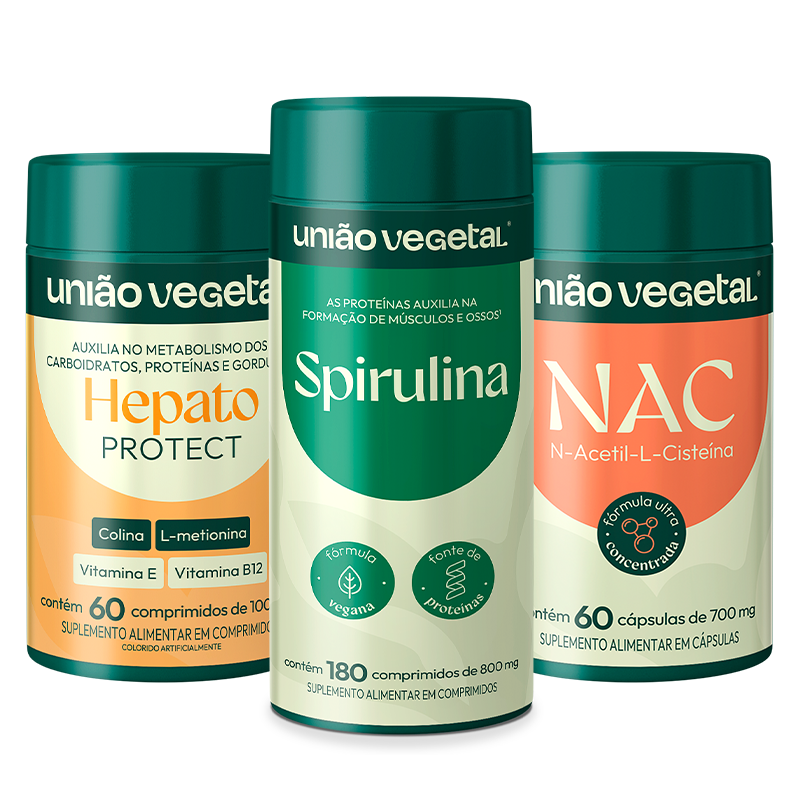 Kit Detox | NAC + Hepato Protect + Spirulina