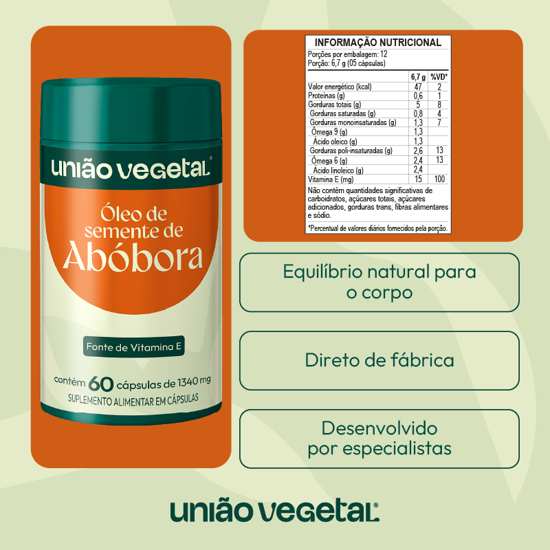 Óleo de Semente de Abóbora | 60 cáp.