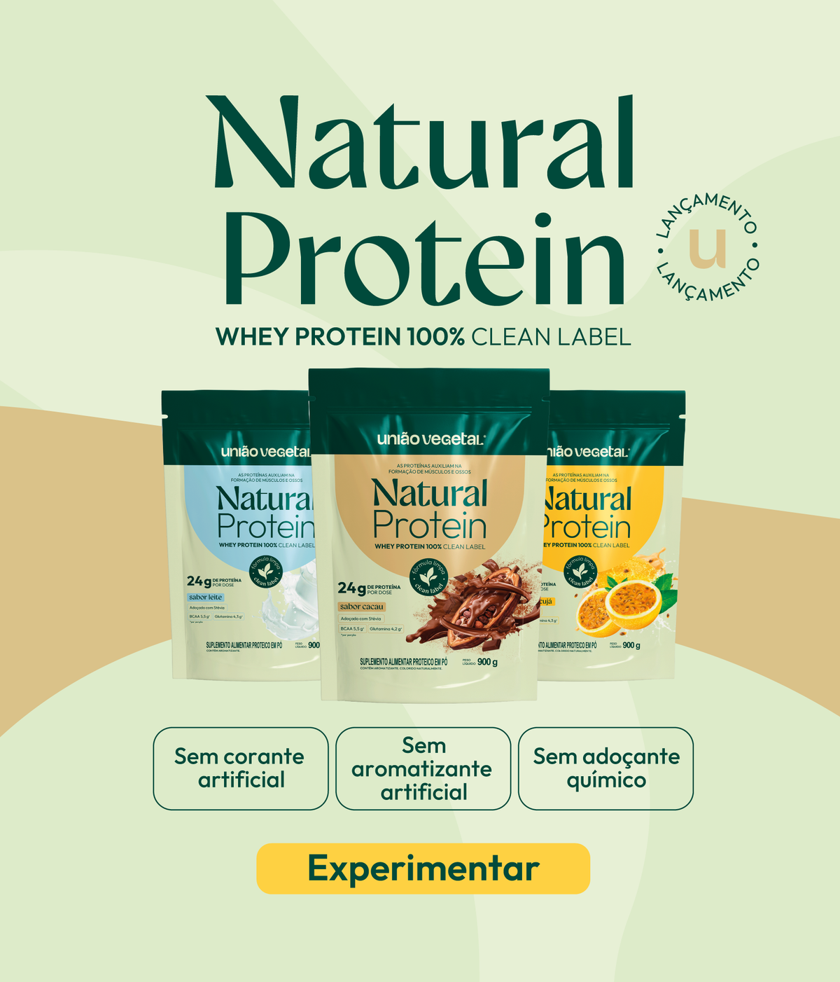 Natural Protein: Whey Protein 100% Clean Label – União Vegetal