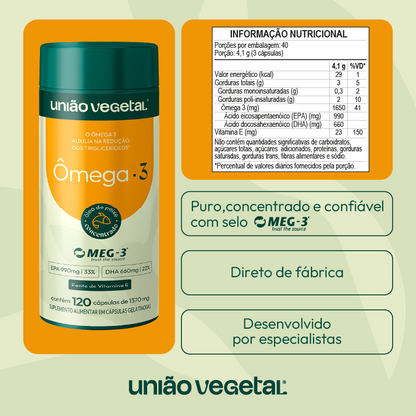 Ômega 3 Meg-3 | 60 e 120 Cáp.