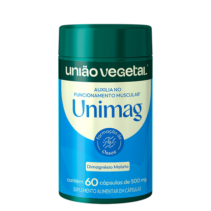 Unimag | Dimalato de Magnésio | 60 Cáp.