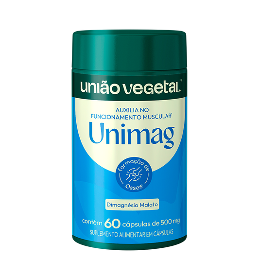 Unimag | Dimalato de Magnésio | 60 Cáp.