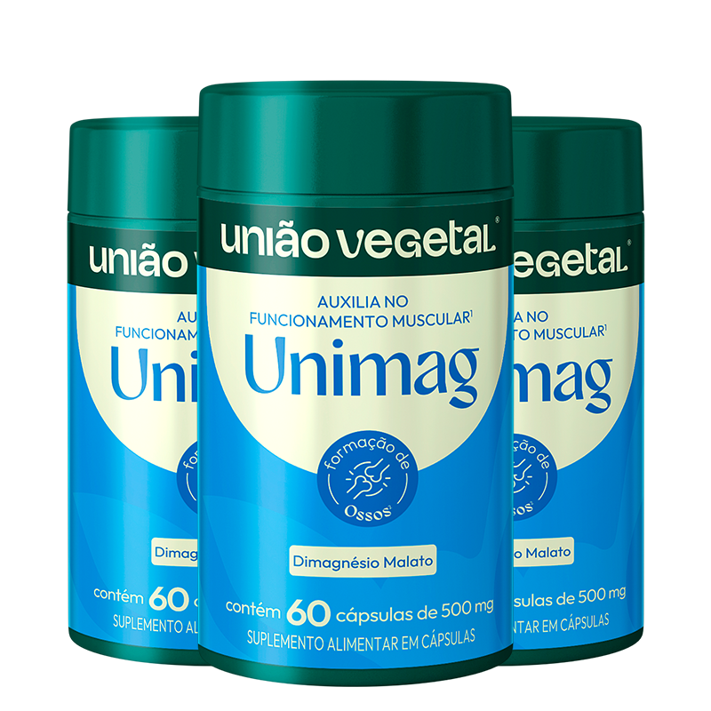 Unimag | Dimalato de Magnésio | 60 Cáp.