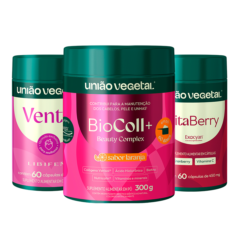 Kit Saúde da Mulher | Ventri + Biocoll+ em Pó + VitaBerry