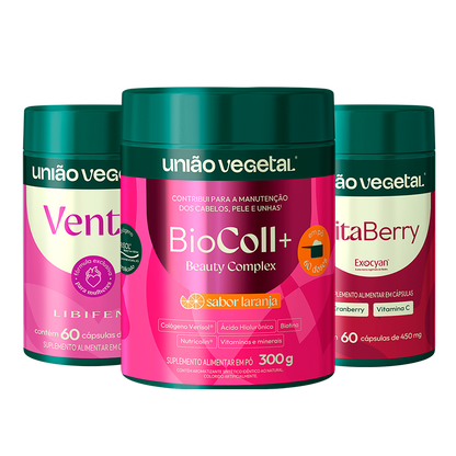 Kit Saúde da Mulher | Ventri + Biocoll+ em Pó + VitaBerry