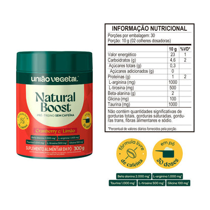 Natural Boost | Pré-treino sem cafeína