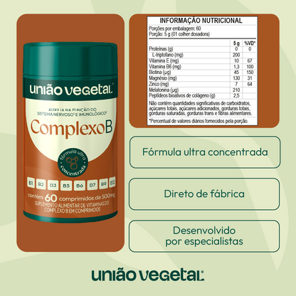 Complexo B 60 comp. | 500mg