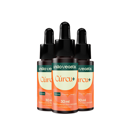 Curcu+ | Cúrcuma, Própolis e Gengibre | 30 mL