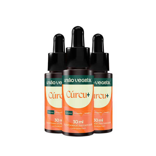 Curcu+ | Cúrcuma, Própolis e Gengibre | 30 mL