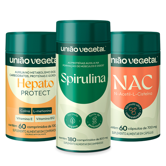 Kit Detox | NAC + Hepato Protect + Spirulina