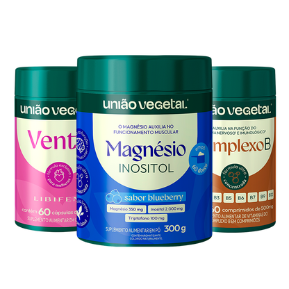 Kit Menopausa | Ventri + Magnésio Inositol + Complexo B