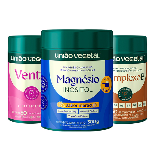 Kit Menopausa | Ventri + Magnésio Inositol + Complexo B