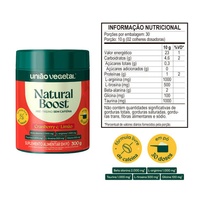 Natural Boost | Pré-treino sem cafeína