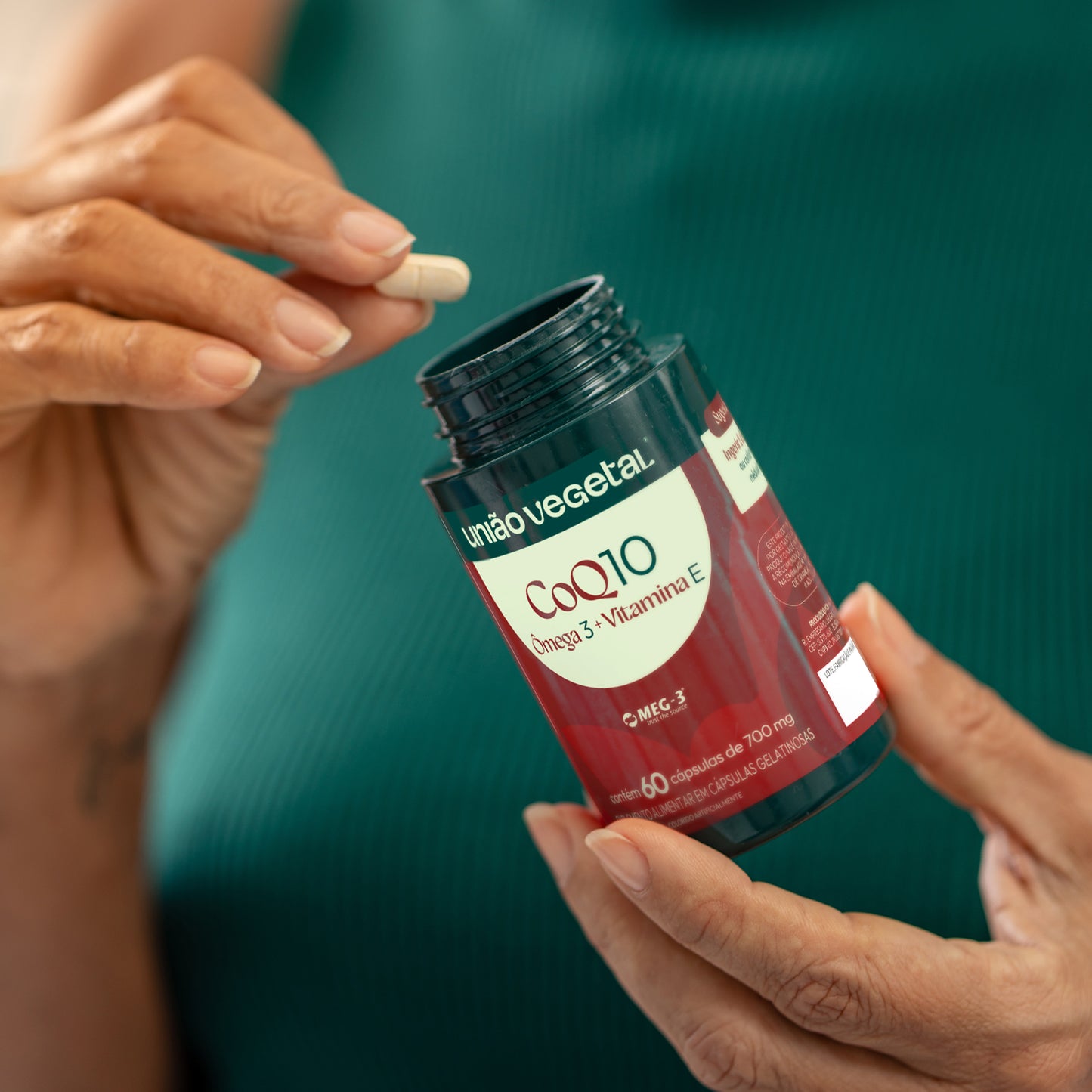 Coq10 + Ômega 3 MEG-3 + Vitamina E | 60 cáp.