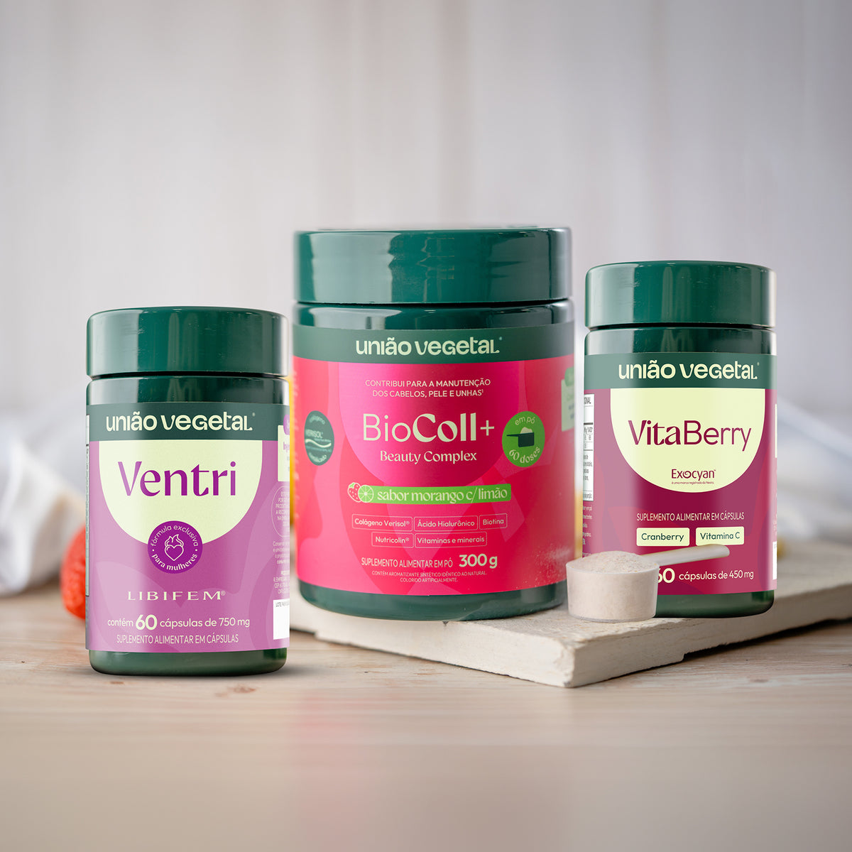 Kit Saúde da Mulher | Ventri + Biocoll+ em Pó + VitaBerry
