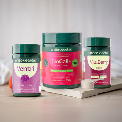 Kit Saúde da Mulher | Ventri + Biocoll+ em Pó + VitaBerry