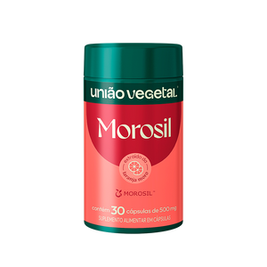 
                  
                    Carregar imagem no visualizador de catergoria, Frasco do suplemento Morosil Original da União Vegetal com extrato de laranja moro, fórmula tradicional para controle de peso.
                  
                